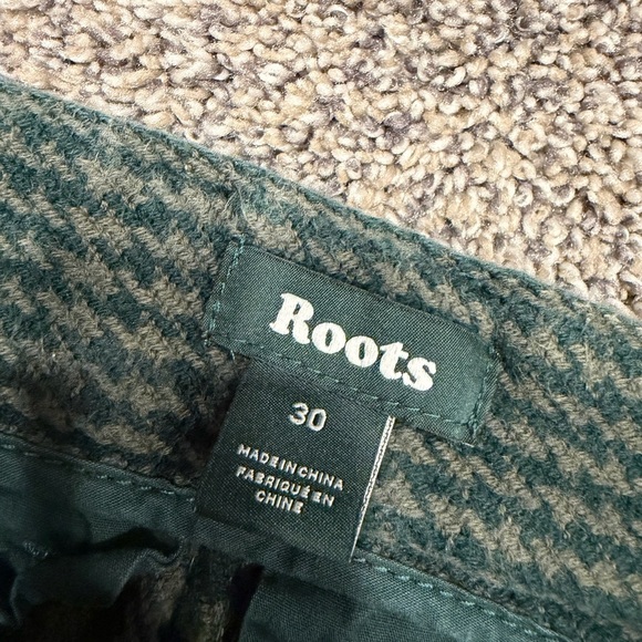 Roots Green Plaid Men's Pants size 30x29 EUC - Picture 5 of 7